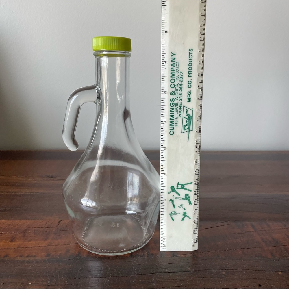 Vintage Olive Garden Dressing bottle, Light Green Lid, Salad Dressing bottle - Picture 5 of 6